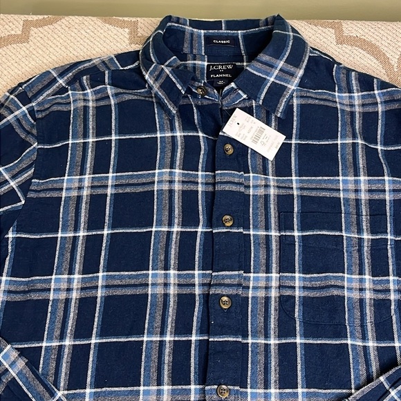 J.Crew Classic fit Flannel button down long sleeve Shirt msrp $89.50 BU178 NWT - Picture 10 of 11